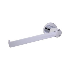 Bowery Hill Modern Metal Toilet Paper Holder in Polished Chrome