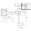 Bowery Hill Metal 2-Way Adjustable Entry Handleset in Satin Nickel/Silver