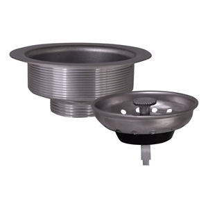Bowery Hill Stainless Steel Kitchen Sink Drain Strainer in Silver