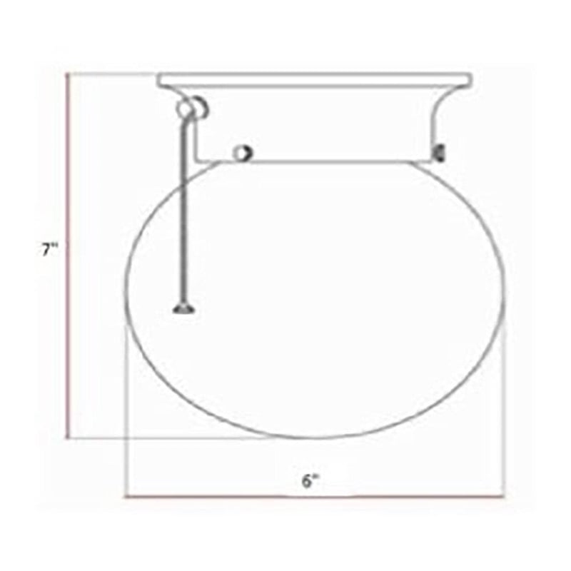 Bowery Hill Globe Ceiling Light with Pull Chain in Satin Nickel