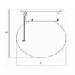 Bowery Hill Globe Ceiling Light with Pull Chain in Satin Nickel
