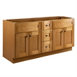 Bowery Hill Wood Vanity without Top in Modern Birch Fully Assembled 60-Inch
