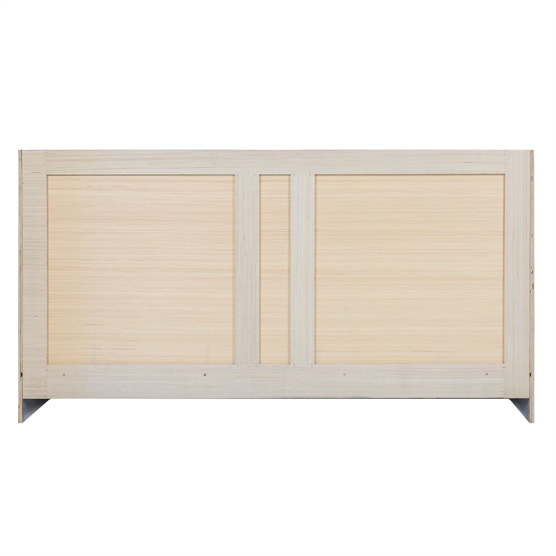 Bowery Hill Wood Vanity without Top in Modern Birch Fully Assembled 60-Inch