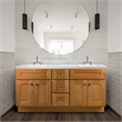 Bowery Hill Wood Vanity without Top in Modern Birch Fully Assembled 60-Inch