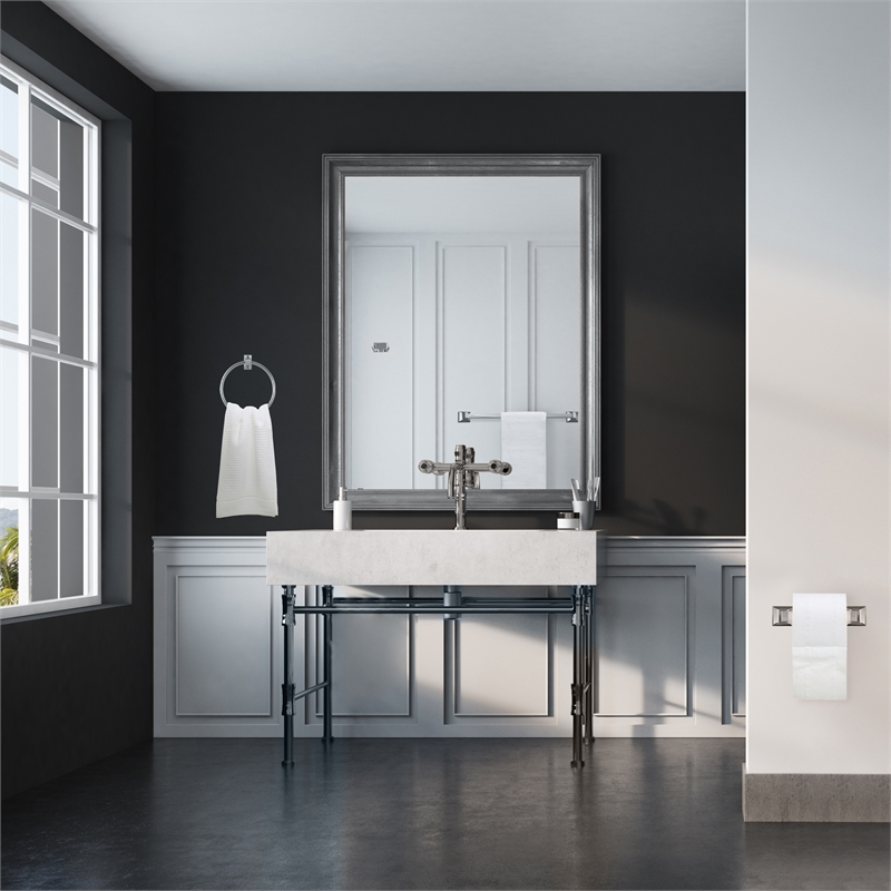 Bowery Hill 4-Piece Bathroom Accessory Kit in Polished Chrome