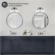 Bowery Hill 2-Light Stainless Steel Wall Mount Sconce in Bronze