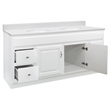 Bowery Hill 61-Inch Vanity with White Cultured Marble Top Fully Assembled