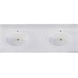 Bowery Hill 61-Inch Vanity with White Cultured Marble Top Fully Assembled