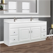 Bowery Hill 61-Inch Vanity with White Cultured Marble Top Fully Assembled