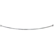Bowery Hill Stainless Steel Shower Rod in Polished Silver Chrome 55-63 Inch