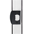 Bowery Hill Strike Plate with Full Lip and Square Corner in Black