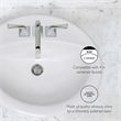 Bowery Hill Oval Drop-In Ceramic Sink 20-Inch x 17-Inch in White