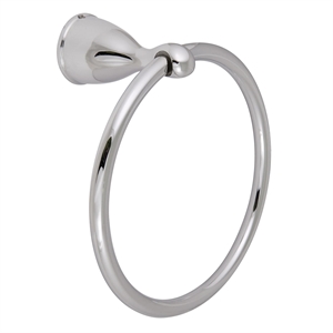 Bowery Hill Transitional Bathroom Towel Ring in Polished Chrome