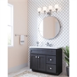 Bowery Hill Fully Assembled Wood Bathroom Vanity in Espresso 36-Inch