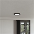 Bowery Hill LED Flush Mount Ceiling Light in Matte Black 7-Inch