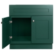 Bowery Hill Wood Vanity Without Top in Hunter Green Unassembled 30-Inch