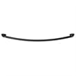 Bowery Hill Stainless Steel Curved Shower Rod in Matte Black 44-66 Inch