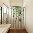 Bowery Hill Stainless Steel Curved Shower Rod in Matte Black 44-66 Inch