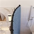 Bowery Hill Stainless Steel Curved Shower Rod in Matte Black 44-66 Inch