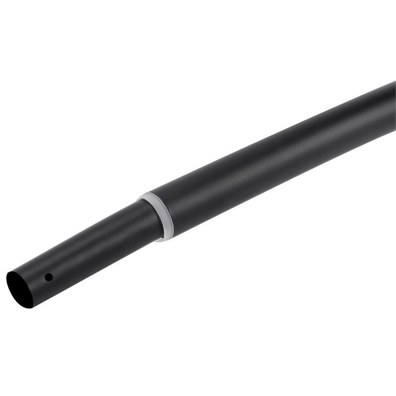 Bowery Hill Stainless Steel Curved Shower Rod in Matte Black 44-66 Inch