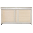 Bowery Hill Vanity in Modern Birch with Marble Top Fully Assembled 61