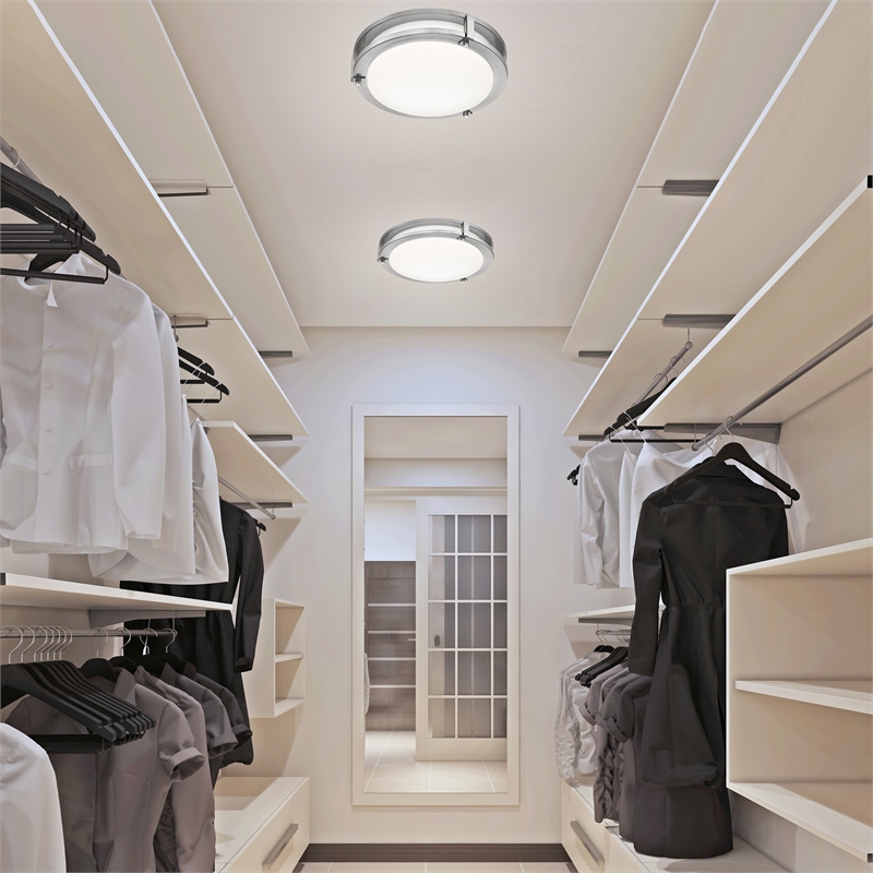 Bowery Hill 5 Color Temperature LED Flush Ceiling Light 11 Inch 2-Pack