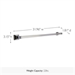 Bowery Hill 30-Inch Metal Towel Bar in Polished Chrome/Silver
