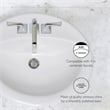 Bowery Hill Oval Ceramic Drop-In Sink 20x17 Single Basin in White