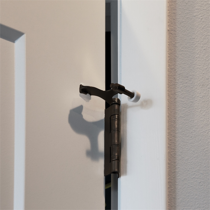Bowery Hill Metal Hinge Pin Door Stop in Oil Rubbed Bronze 2-1/2 Inch