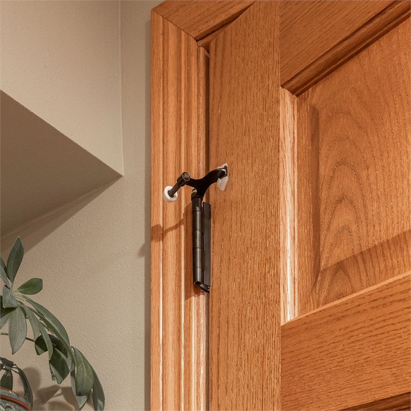 Bowery Hill Metal Hinge Pin Door Stop in Oil Rubbed Bronze 2-1/2 Inch