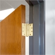 Bowery Hill Door Hinge in Satin Brass 4 1/2 Inch 5/8 Inch Radius 6 Pack