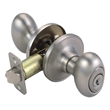 Bowery Hill Keyed Brass Entry Door Knob in Satin Nickel/Silver