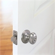 Bowery Hill Keyed Brass Entry Door Knob in Satin Nickel/Silver