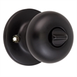 Bowery Hill 2-Way Keyed Brass Entry Door Knob in Matte Black