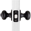 Bowery Hill 2-Way Keyed Brass Entry Door Knob in Matte Black