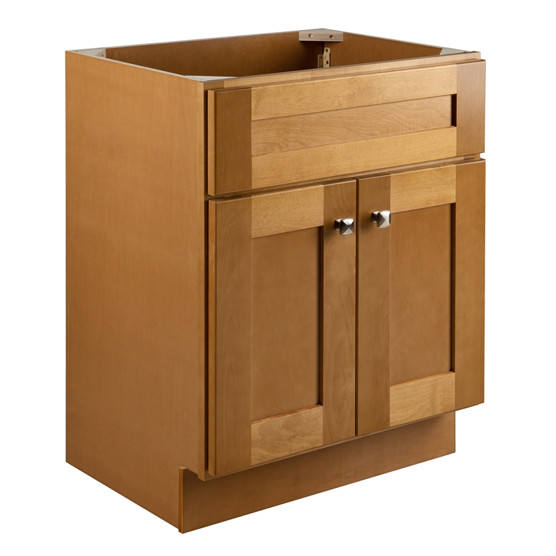 Bowery Hill Wood Vanity without Top in Modern Birch 24 x 18-Inch