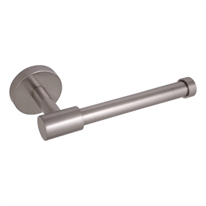 Bowery Hill Modern Metal Toilet Paper Holder in Satin Nickel