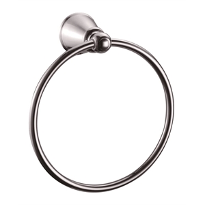 Bowery Hill 7-Inch Metal Bathroom Towel Ring in Polished Silver Chrome