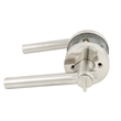 Bowery Hill 2-Way Adjustable Metal Entry Lever in Satin Nickel/Silver