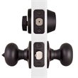 Bowery Hill 2-Way Brass Entry Knob and Deadbolt Set in Bronze