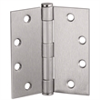 Bowery Hill Door Hinge in Satin Nickel 4 1/2 Inch 5/8 Inch Radius 6 Pack