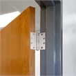 Bowery Hill Door Hinge in Satin Nickel 4 1/2 Inch 5/8 Inch Radius 6 Pack