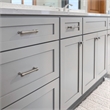 Bowery Hill Metal Cabinet Pull in Brushed Nickel 3.9-Inch 10 Pack