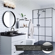 Bowery Hill 4-Piece Bathroom Hardware Kit in Matte Black and White