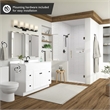 Bowery Hill 4-Piece Bathroom Hardware Kit in Matte Black and White