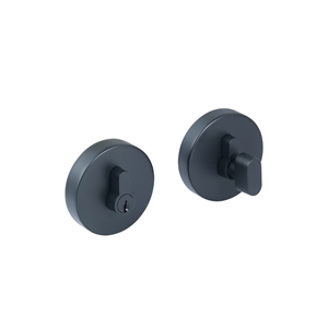 Bowery Hill Single Cylinder Round Metal Deadbolt in Matte Black