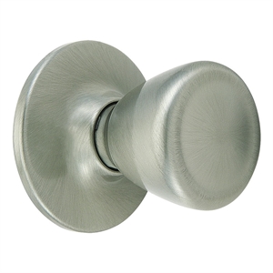 Bowery Hill Traditional Brass Tulip Dummy Door Handle in Satin Nickel