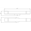 Bowery Hill Horizontal LED Stainless Steel Bath Light in Satin Nickel