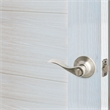 Bowery Hill Privacy Brass Door Handle in Satin Nickel 2 Pack