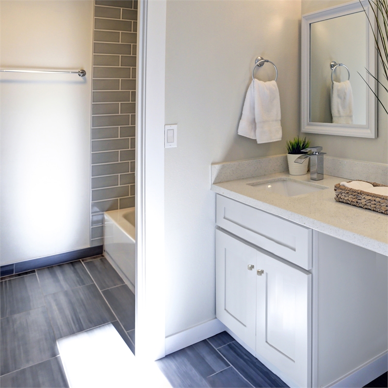 Bowery Hill 30-Inch Unassembled Wood Vanity Without Top in White